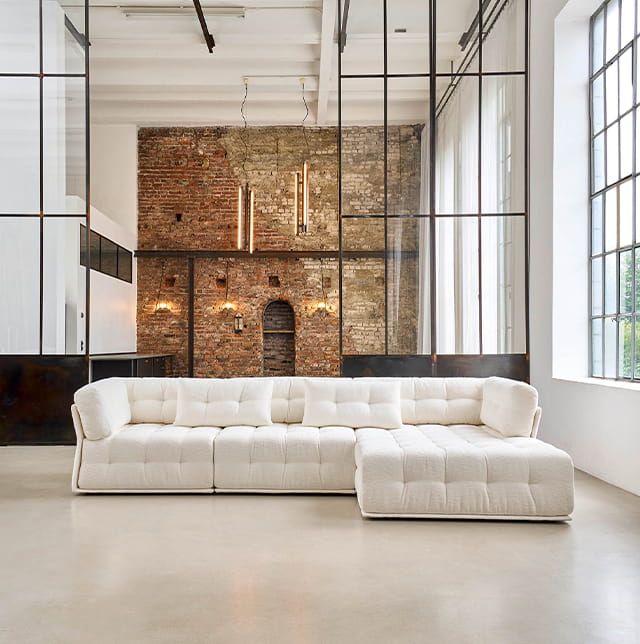 Weißes Sofa