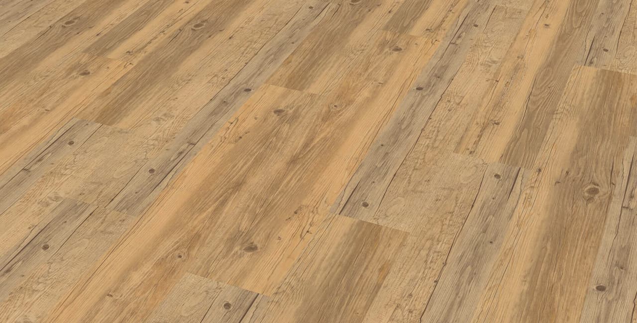 Holzboden in Vinyloptik.