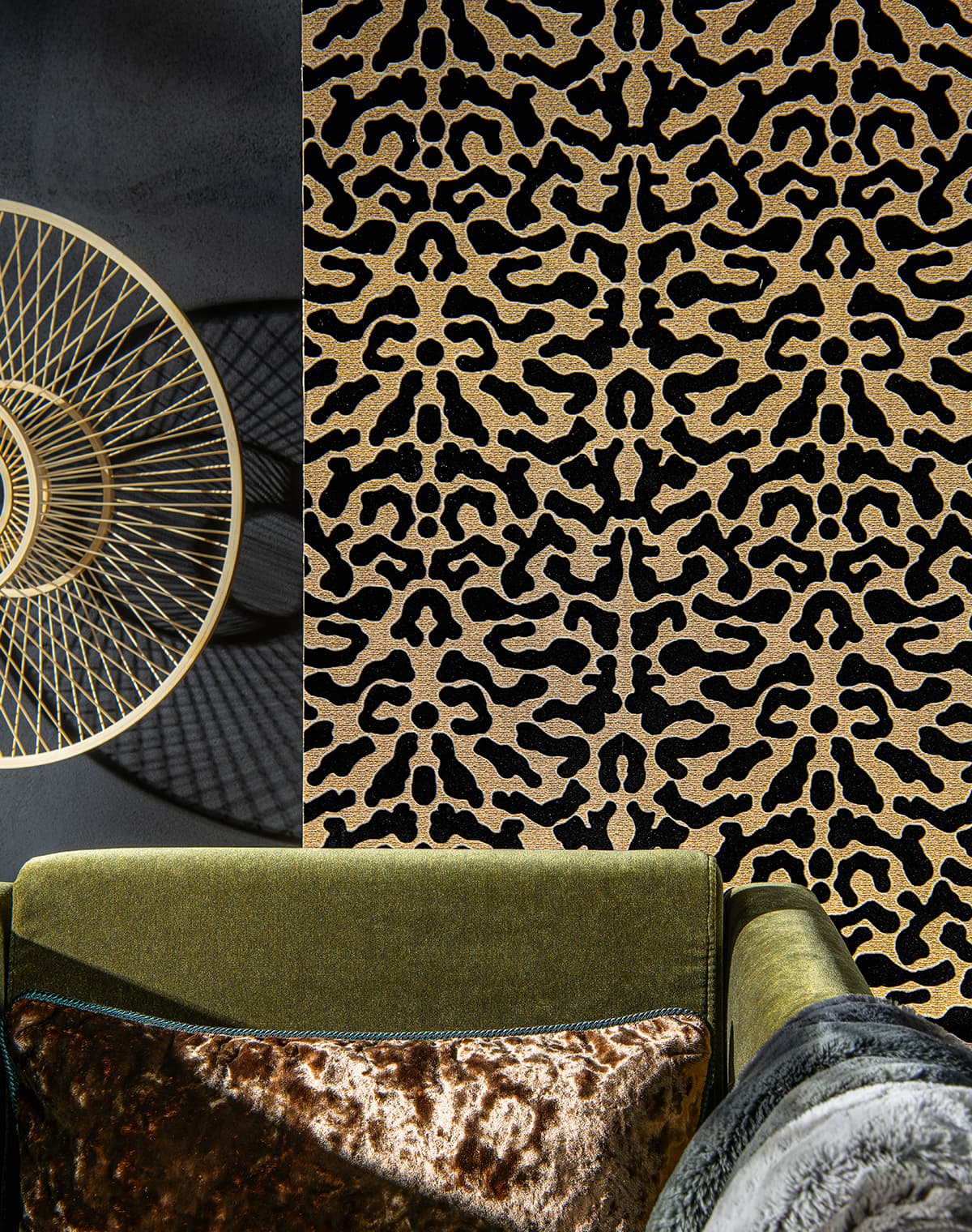 Tapete mit Leoparden-Design