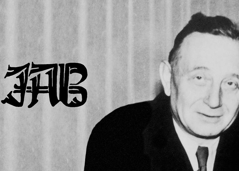 Ein schwarz-weiß Porträt von Josef Anstoetz.