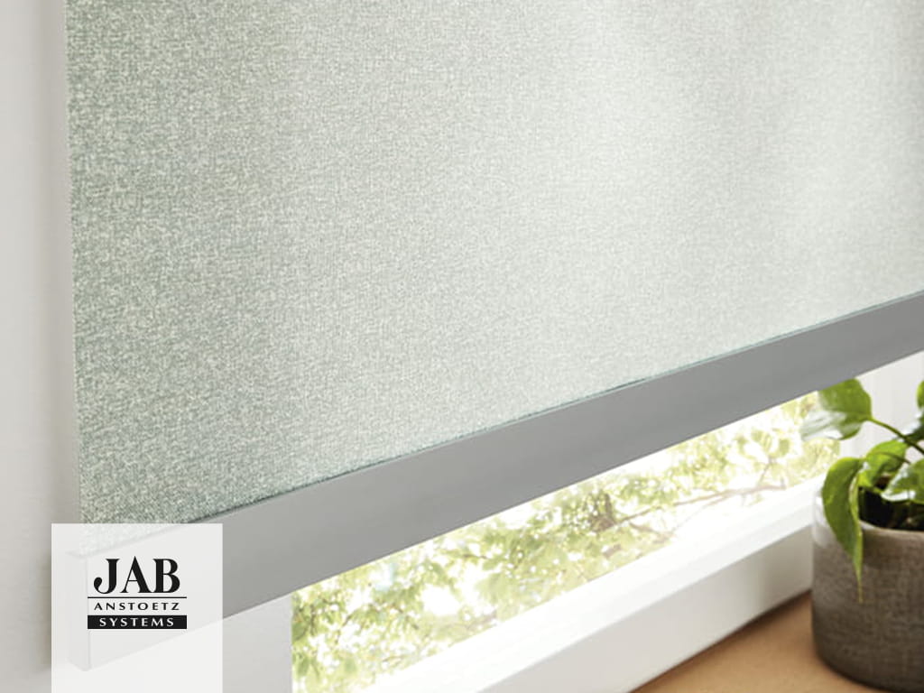 Hellgrünes Rollo