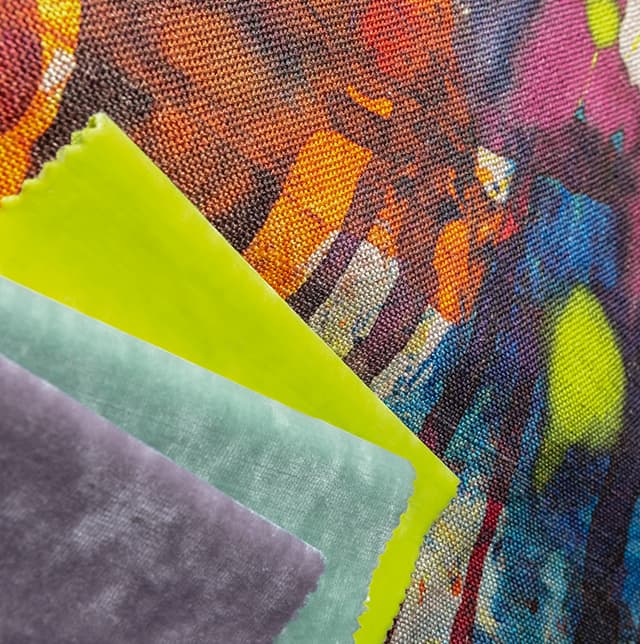 Stoffcollage zur Kollektion Sensual Fusion von Carluccid