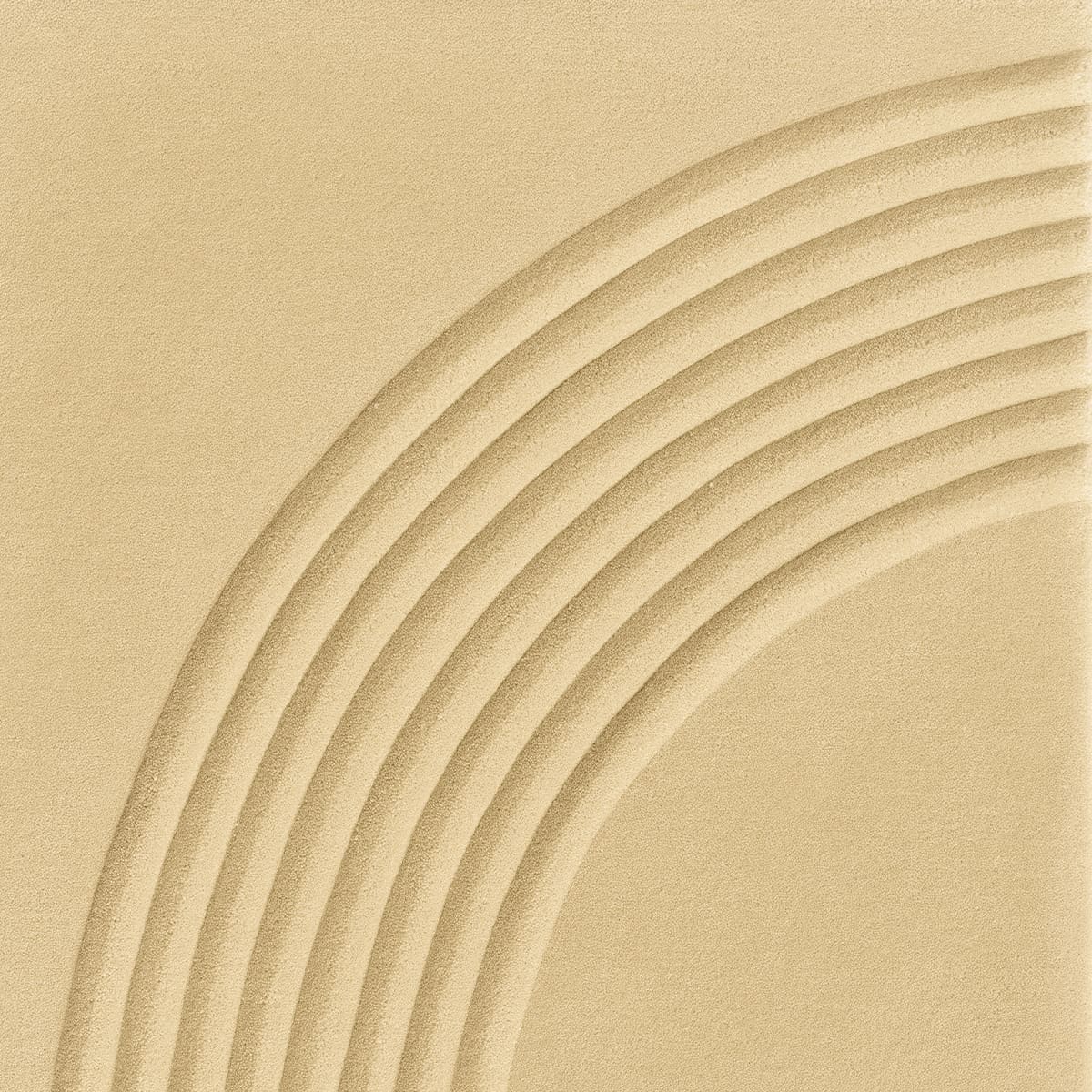 Teppich in Beige mit rundem Muster